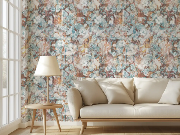 Abstract Floral Wall